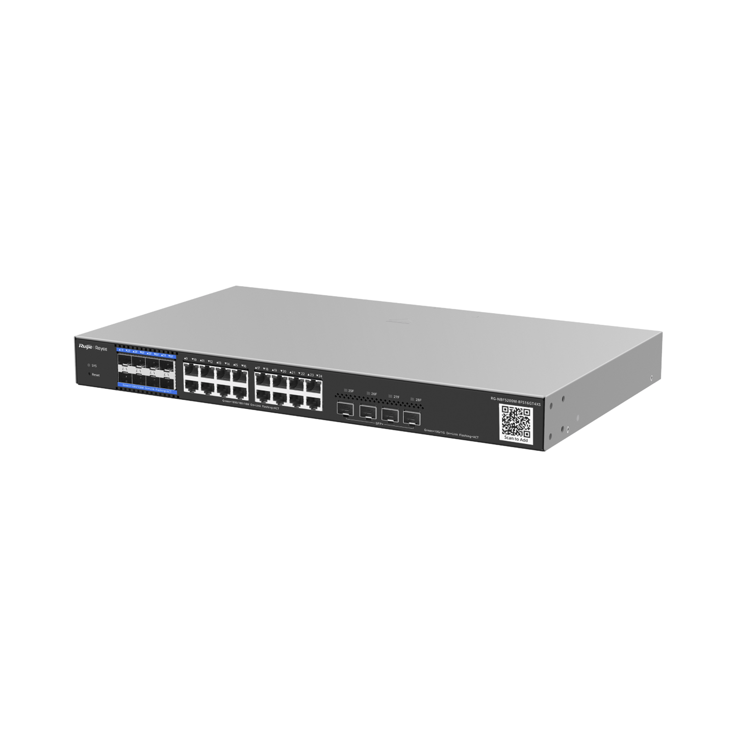 e-Lighten OLT / Switch Hibrido, Capa 3 con 8 Puertos PON 1G, 16 Puertos Ethernet 1G y 4 Puertos SFP+ 10G, perfecto para migrar a Soluciones de Fibra PON hasta 256 ONUs