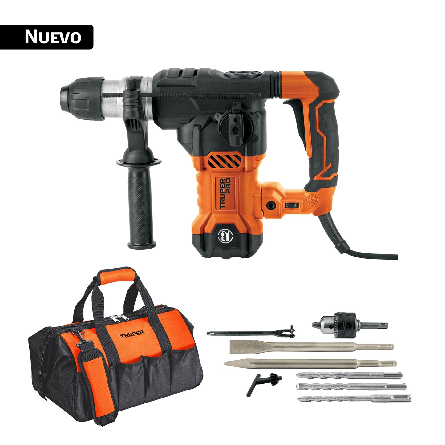 Rotomartillo SDS Plus 6 Joules 1500 W, Truper Pro