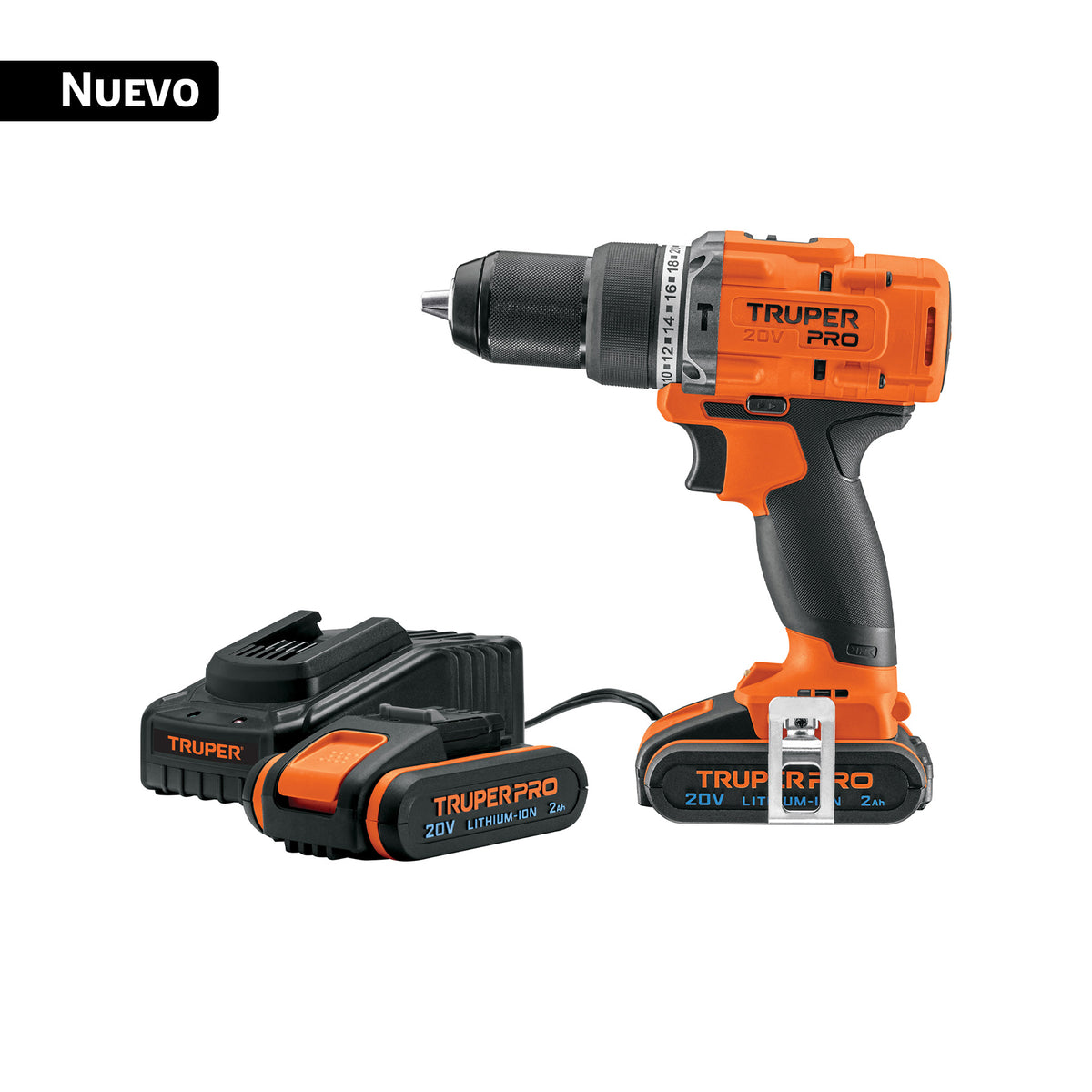 Rotomartillo 1/2', 20V, 2 baterías 2Ah, PRO