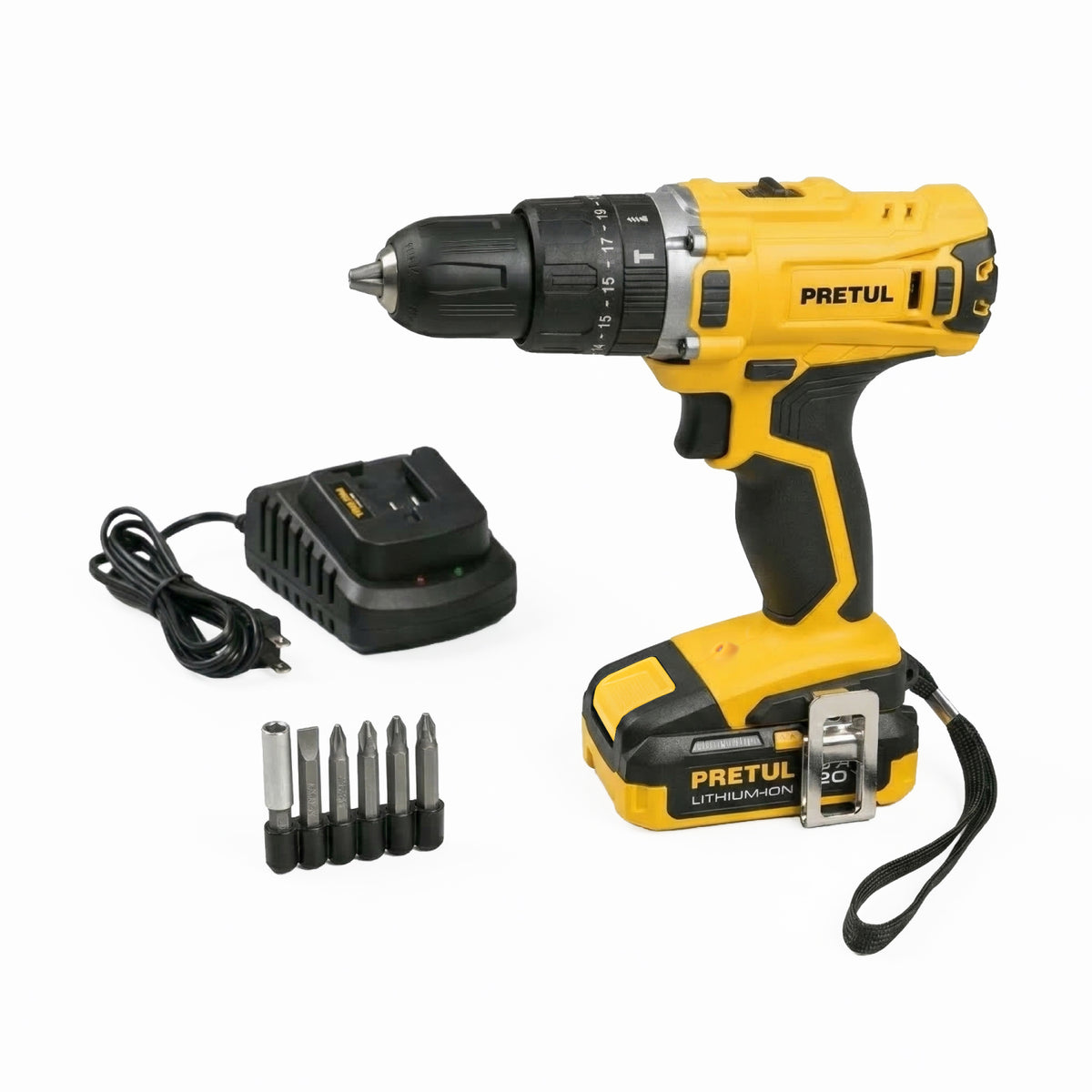 Rotomartillo 1/2', 20V, 1 batería 2Ah, PRETUL
