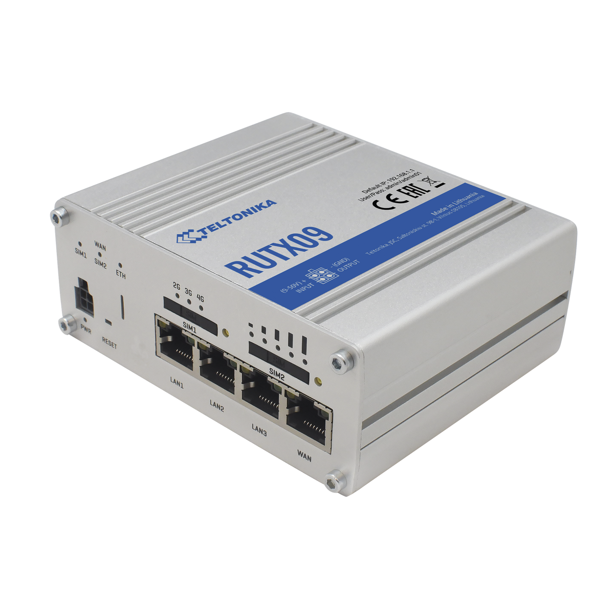 Router Industrial LTE 4.5G Cat 6 / 300 Mbps / 4 Puertos Gigabit / Doble SIM / GNSS / PoE / -40�C a 75�C