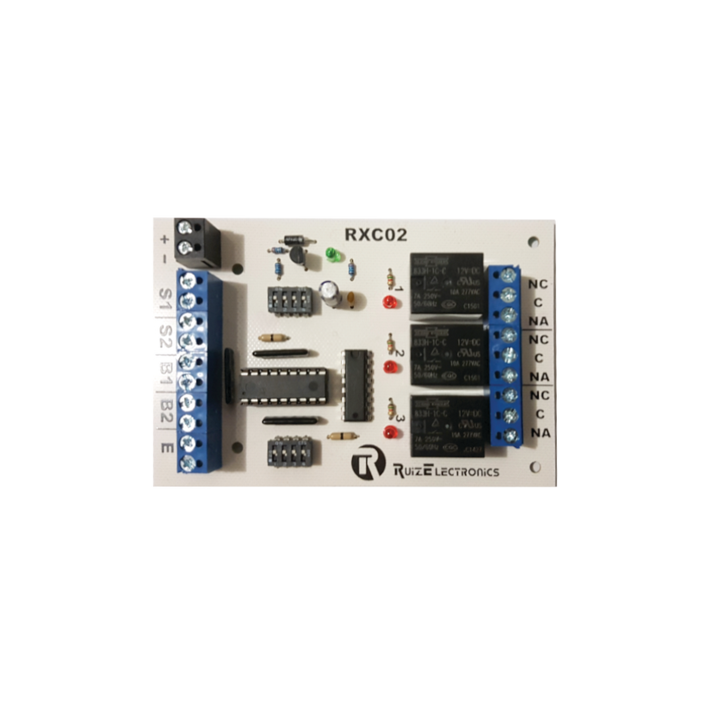 Tarjeta para control de Esclusas para 2 puertas con temporizador en desbloqueo y bloqueo/ entrada para botón de emergencia/ salida de emergencia/