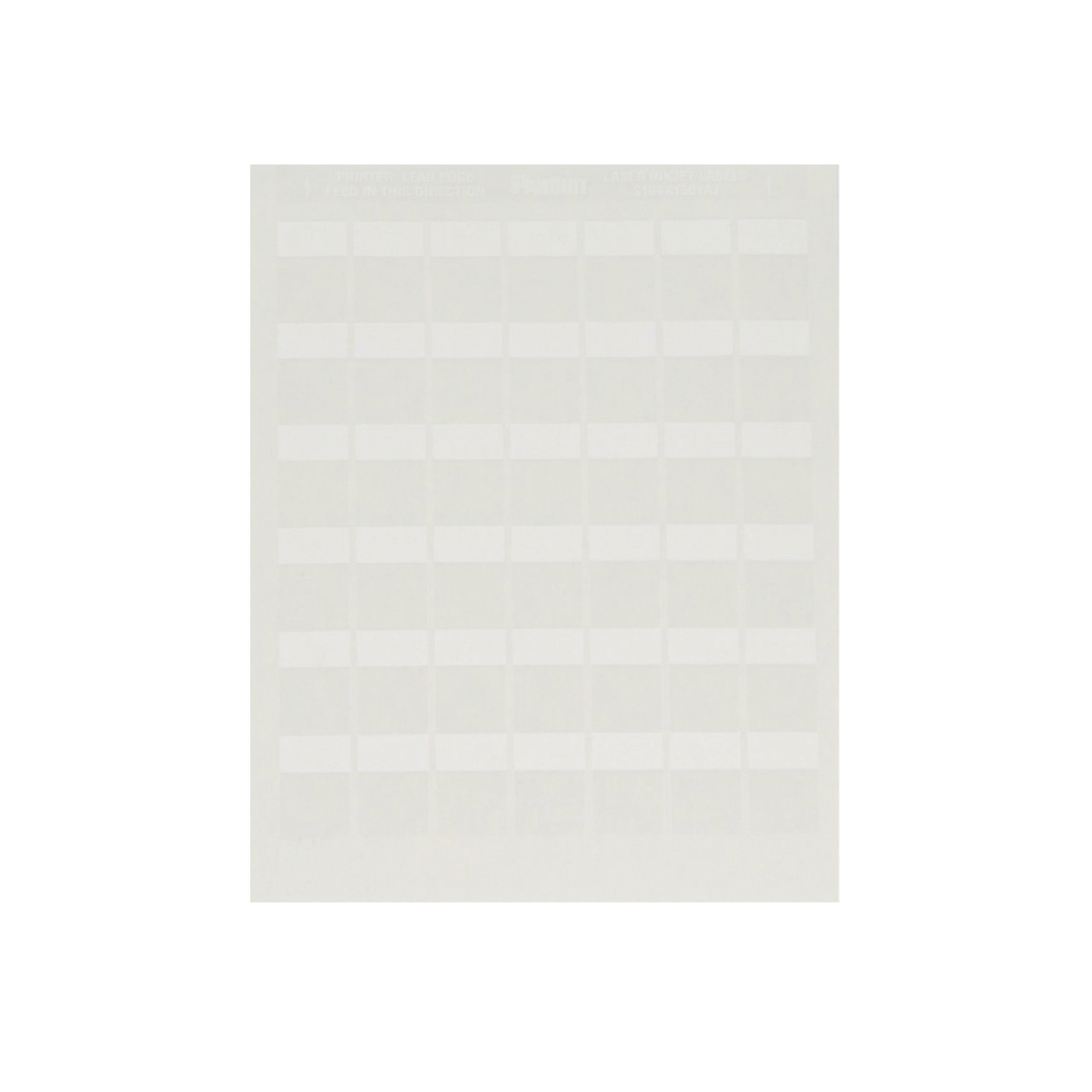 Paquete de Hojas con 2500 Etiquetas de Identificaci�n Auto-Laminadas para Impresora L�ser/Inyecci�n de Tinta, para Cables de 4.1 a 8.1 mm de Di�metro (10 - 6 AWG), Color Blanco