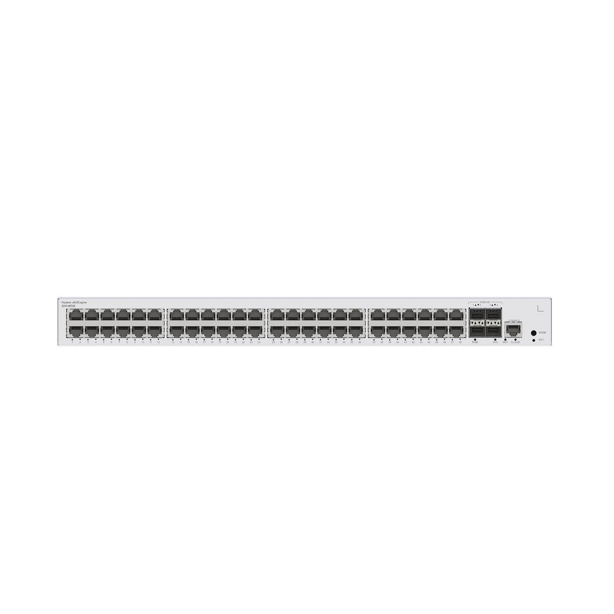 Switch de Distribución/Core Gigabit Administrable Capa 3 / 48 puertos 10/100/1000 Mbps / 4 Puertos 10GE SFP+ Uplink / ERPS / Rutas Estáticas / iStack / Administración Nube Gratis