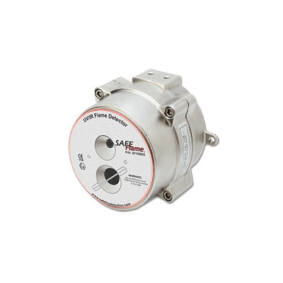 Detector de Flama UV/IR a Prueba de Explosión / Alcance 30 m (98.4 ft) / Campo 90° / Aluminio o Acero Inoxidable / -40°C a 75°C