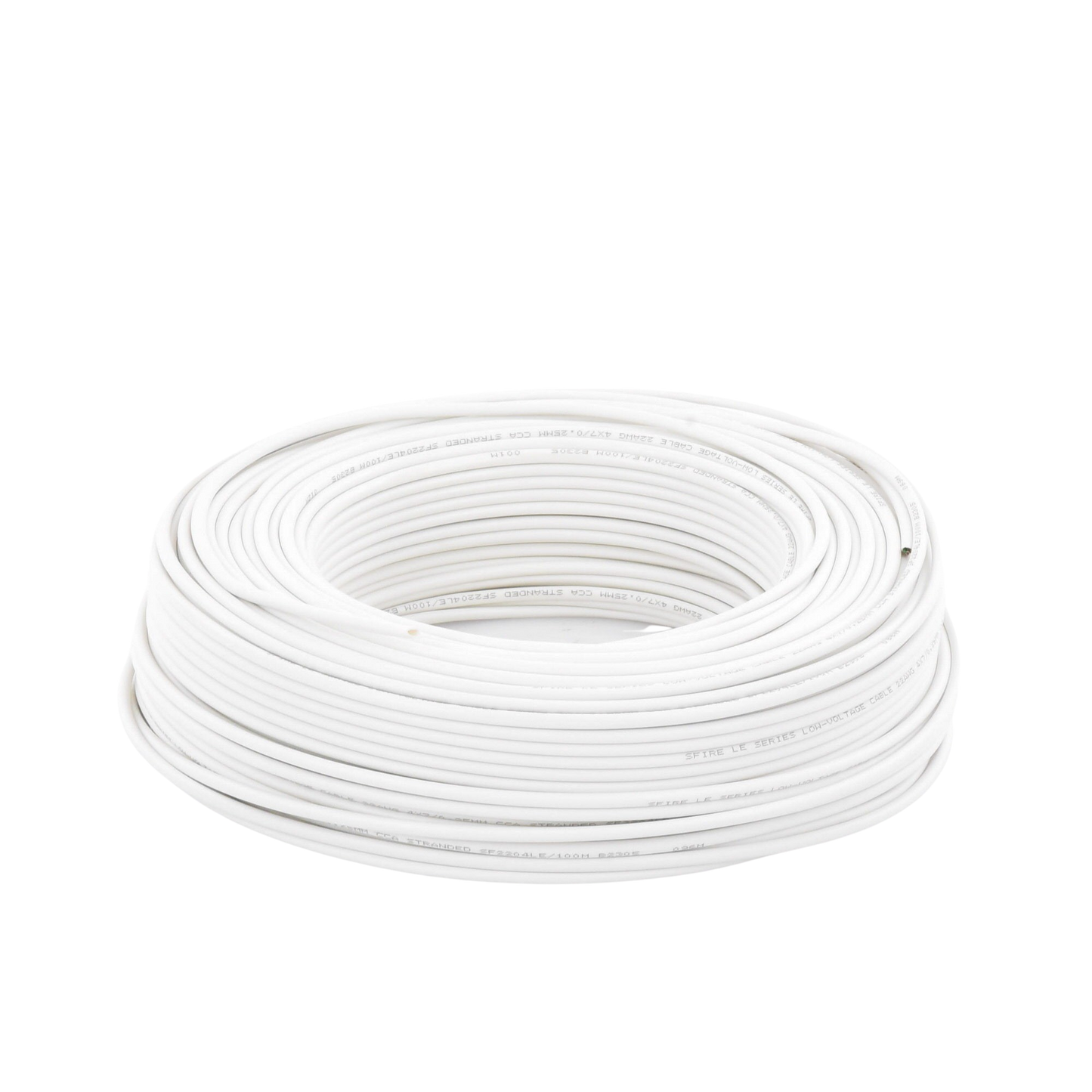 Bobina de 100 Metros (328.08 Pies) / Cable de CCA / 4 x 22 AWG / Tipo Aluminio Revestido de Cobre / Aplicaciones en Alarmas de Intrusi�n / Automatizaci�n