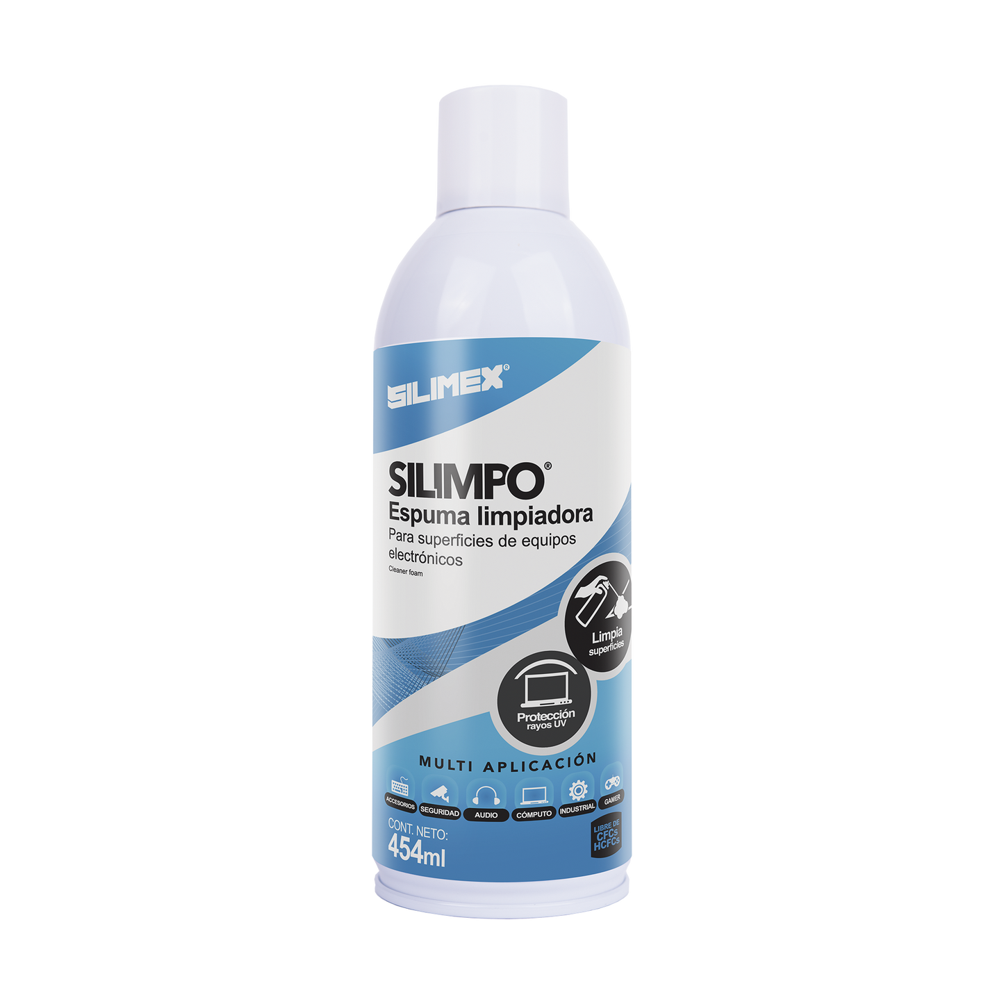 Espuma Limpiadora para Todo Tipo de Superficies Pl�sticas y Met�licas de Sistemas de V�deo, Audio, Telefon�a y Equipo de C�mputo, Contiene Protectores de Rayos UV, 454 ml