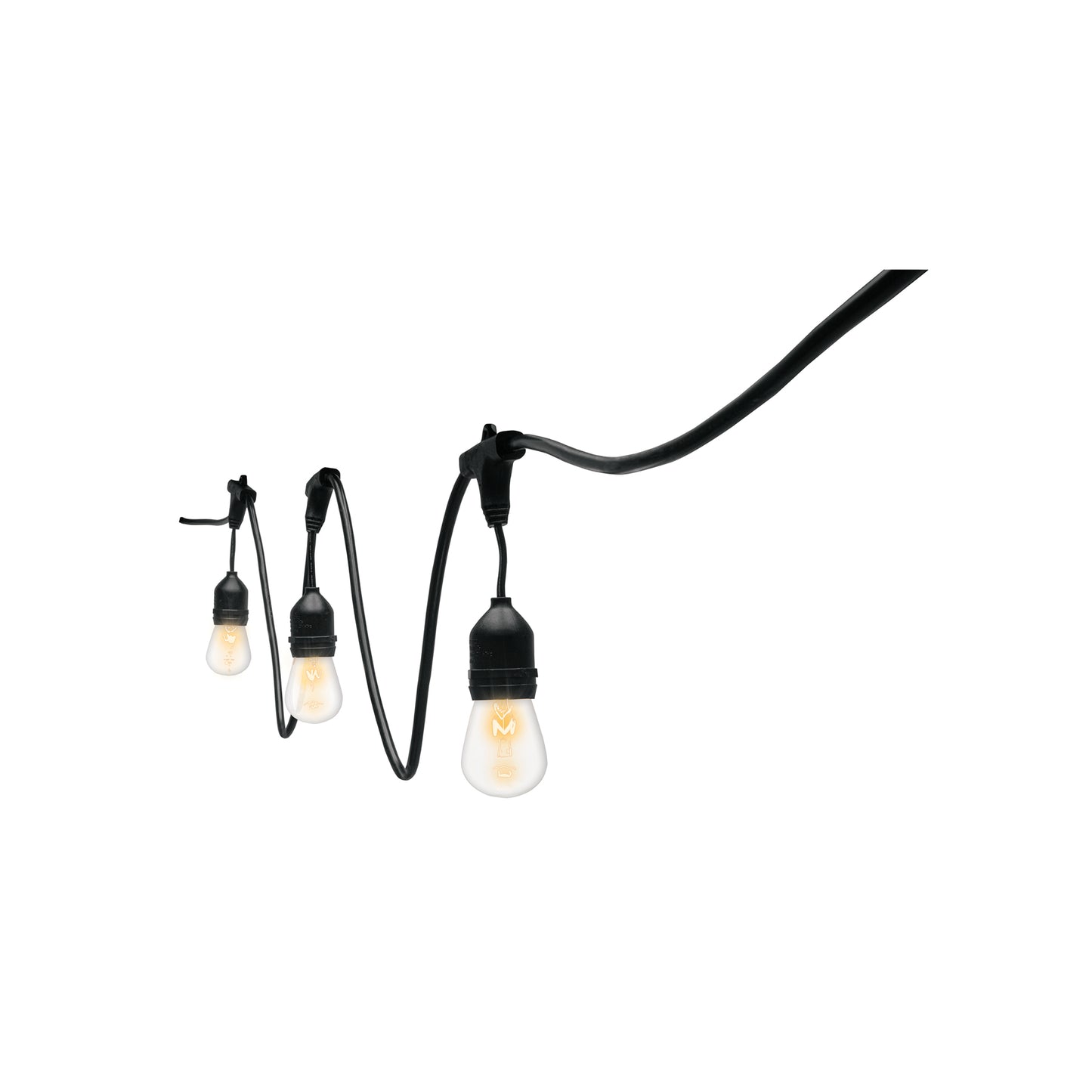 Serie de 14.6 m con 24 luces incandescentes para exterior