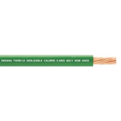 Cable El�ctrico 10 AWG Color Verde, Conductor de Cobre Suave Cableado. Aislamiento de PVC, Auto-Extinguible. Bobina de 100 Metros (328.08 Pies)
