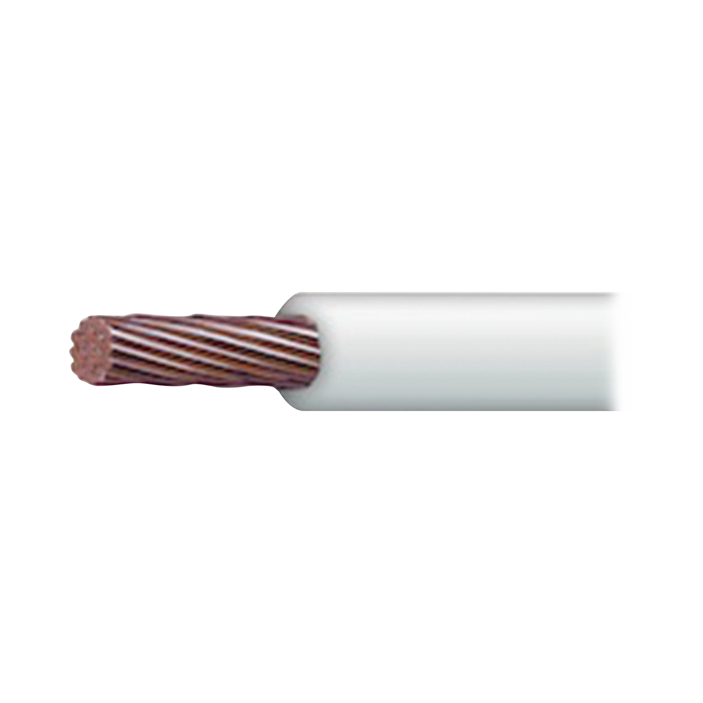 Cable El�ctrico de Cobre Recubierto THW-LS Calibre 12 AWG 19 Hilos Color Blanco (100 Metros) (328.08 Pies)