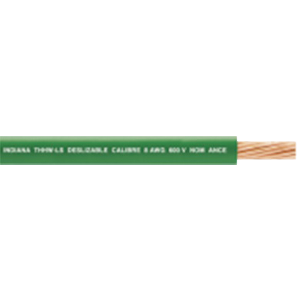 Cable El�ctrico de Cobre Recubierto THW-LS Calibre 14 AWG 19 Hilos Color Verde (100 Metros (328.08 Pies))