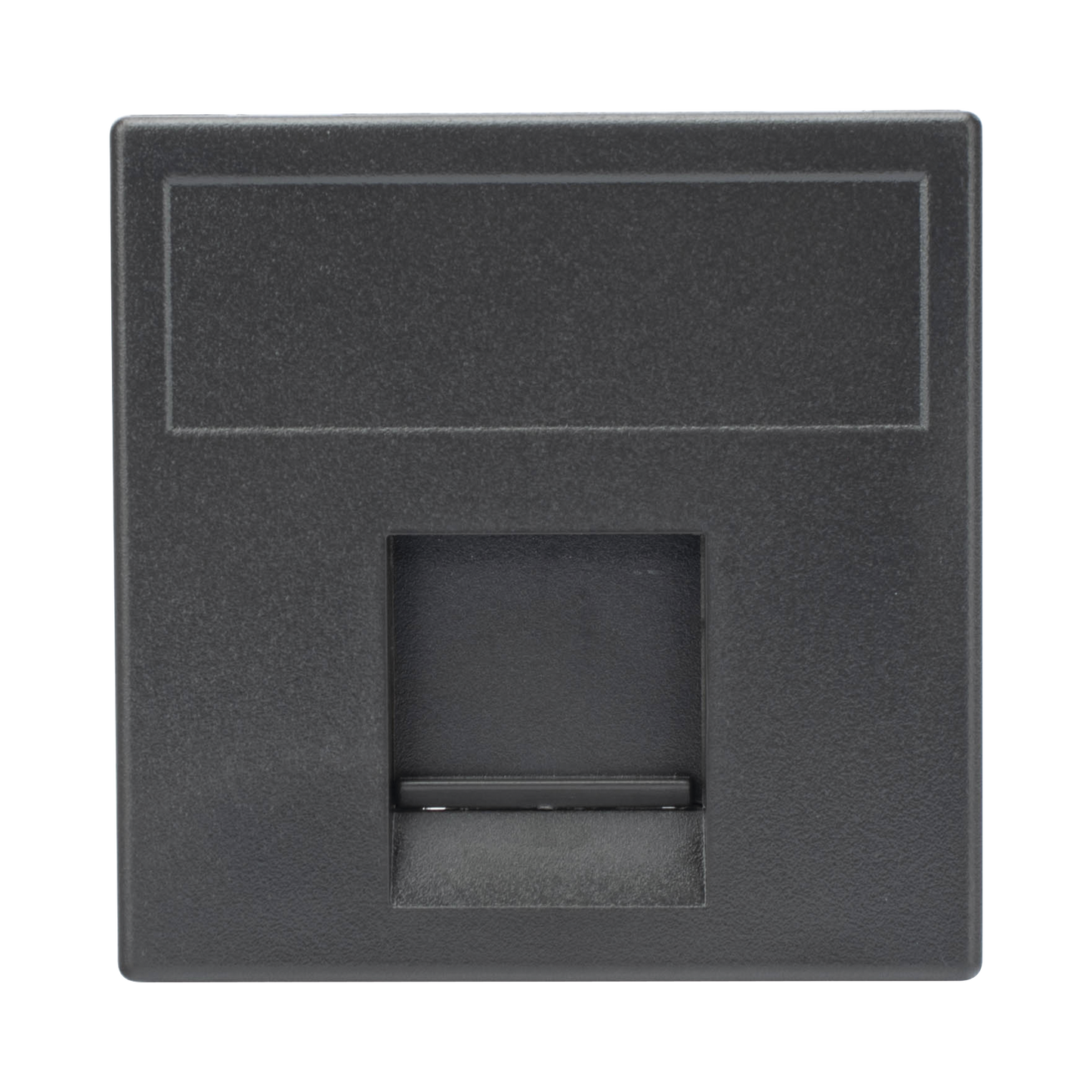 M�dulo Color Grafito con 1 Espacio para Jack Keystone con Guardapolvo para las Cajas de Escritorio Ofiblock y Teleblock / (K76/14)