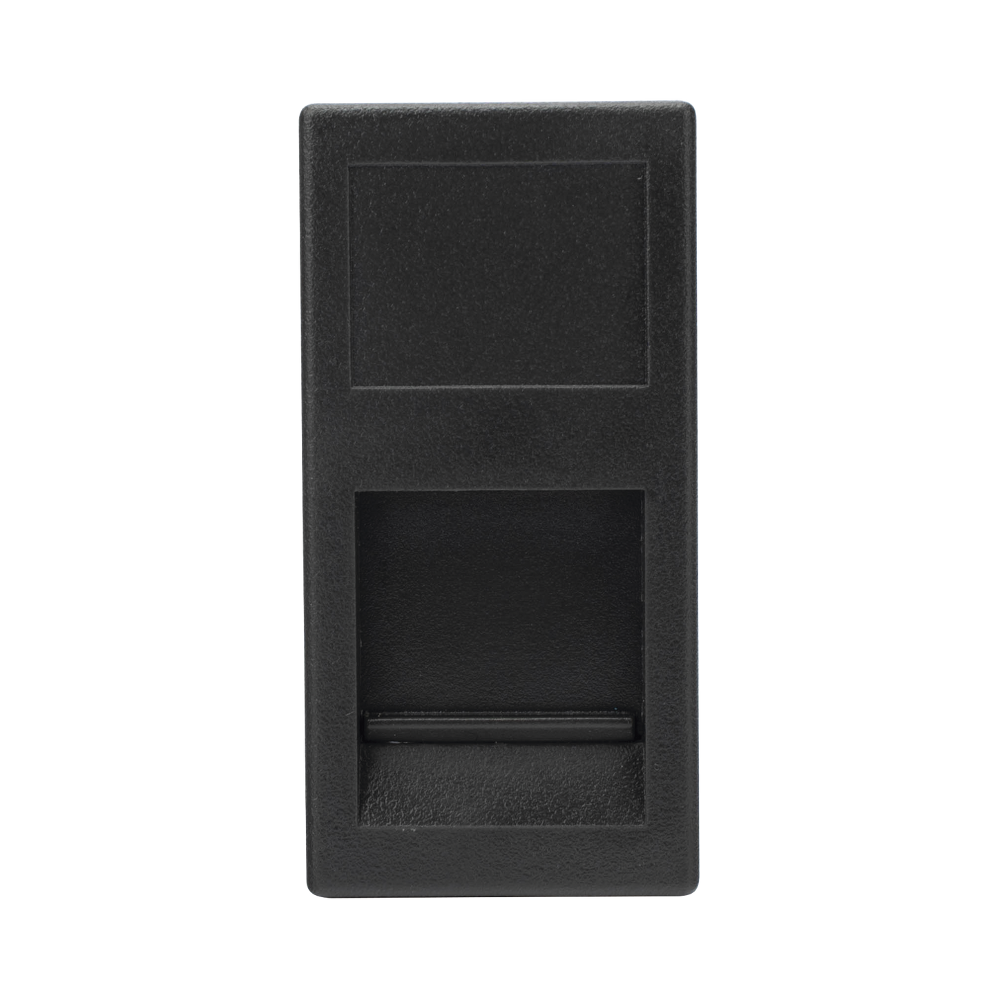 Medio M�dulo Color Grafito con 1 Espacio para Jack Keystone con Guardapolvo para las Cajas de Escritorio Ofiblock y Teleblock / (K76/14)