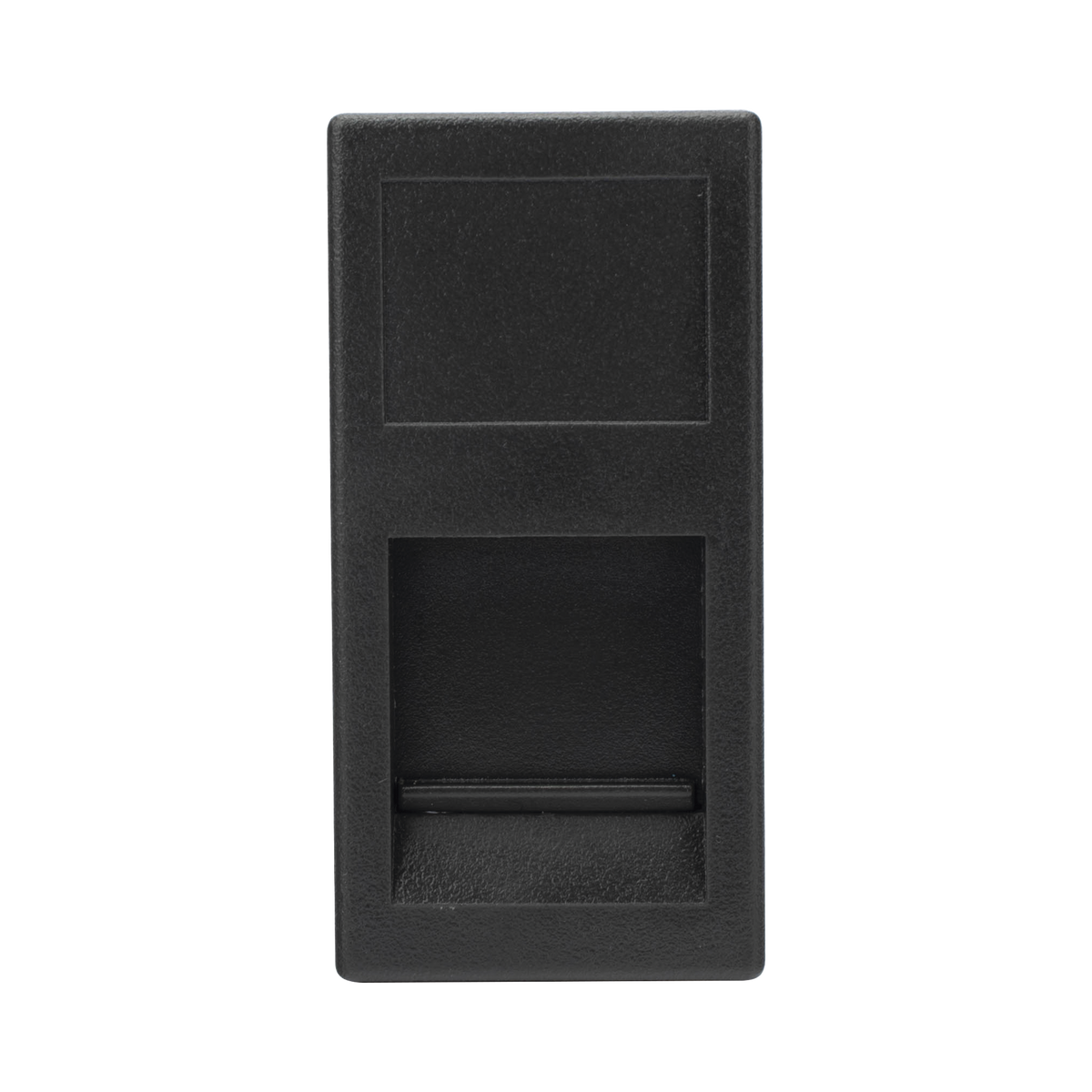 Medio M�dulo Color Grafito con 1 Espacio para Jack Keystone con Guardapolvo para las Cajas de Escritorio Ofiblock y Teleblock / (K76/14)