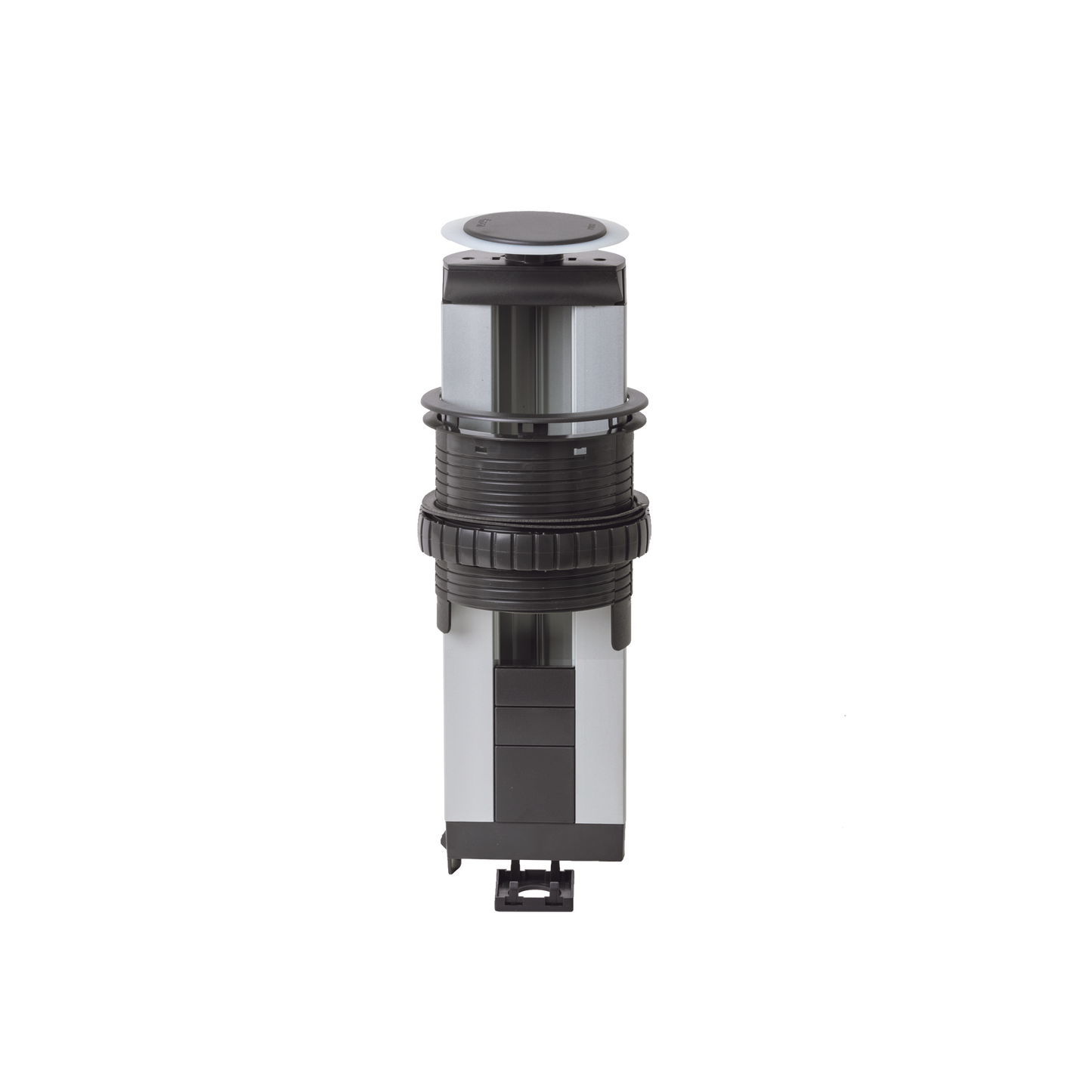 Teleblock Simon K45 para Voz, Datos, Multimedia o Contactos El�ctricos / Capacidad para 4 M�dulos K45 / Apertura Manual con Tapa Abatible / Instalaci�n en Mobiliario de Oficina o Comercial / (KTL204CY)