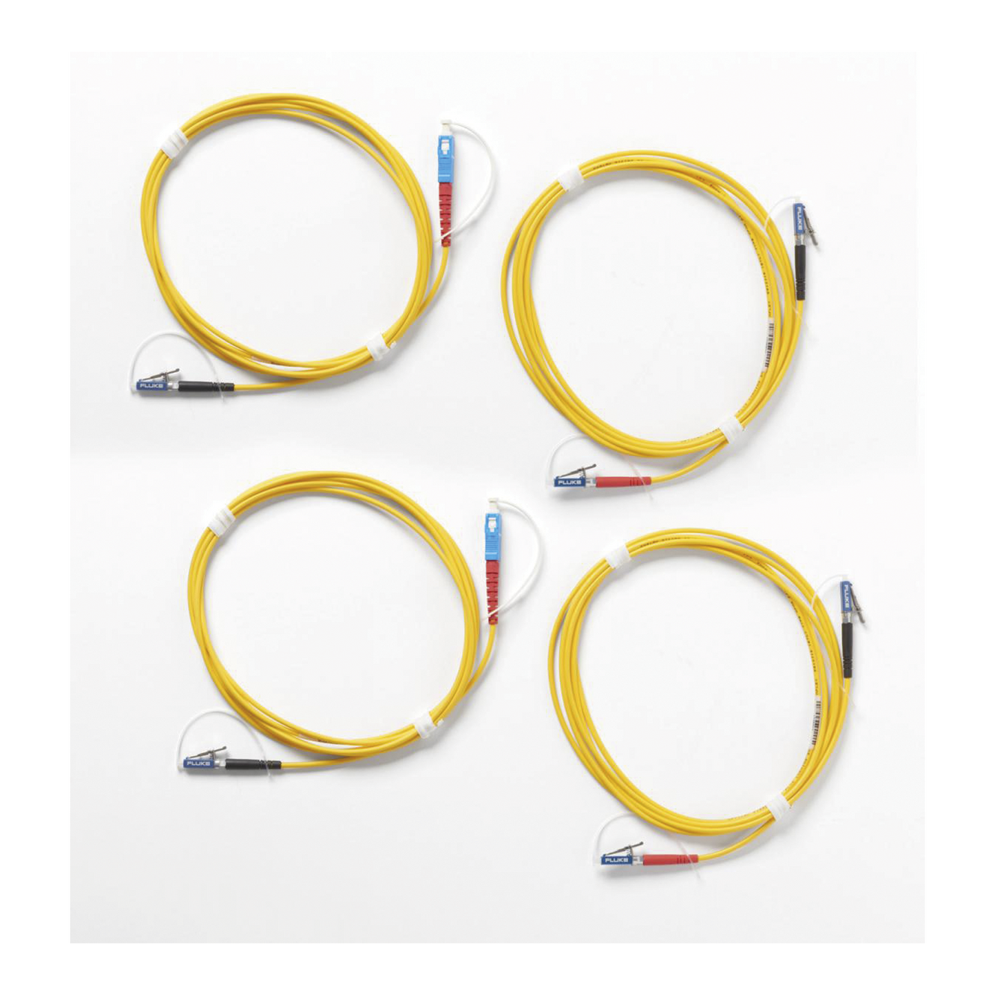 Kit de Cables de Referencia de Comprobaci�n Monomodo CertiFiber Pro, Para Fibras con Conectores LC (2 SC/LC Met�lico, 2 LC/LC Met�lico), de 2 Metros (6.56 Pies)