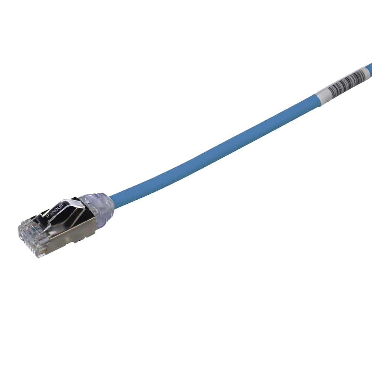 Patch Cord Cat6A, Diametro Reducido 28 AWG, Blindado S/FTP, CM/LS0H, 0.20 Metros (0.66 Pies), Color Azul