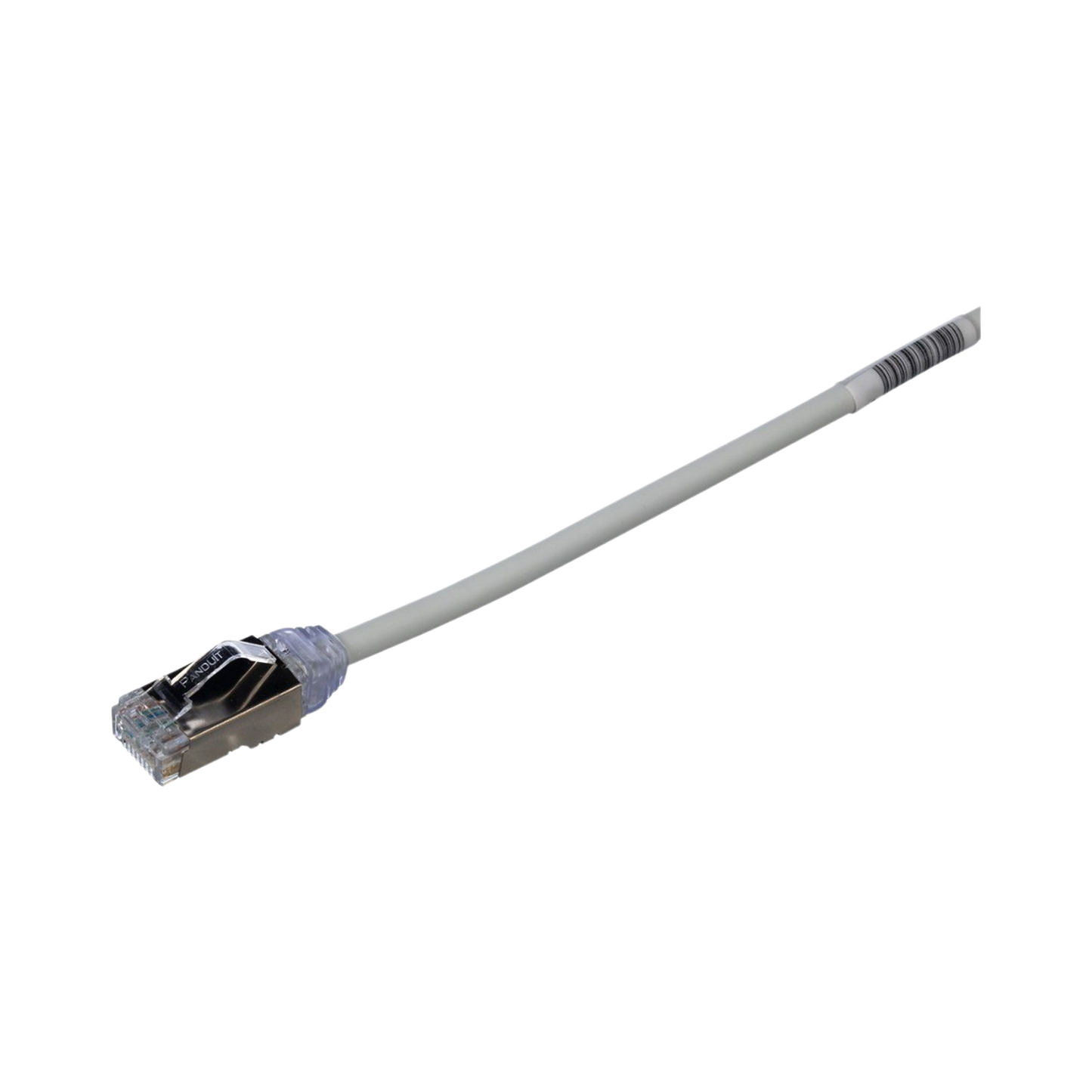 Patch Cord Cat6A, Diametro Reducido 28 AWG, Blindado S/FTP, CM/LS0H, 1 Metro (3.28 Pies), Color Gris