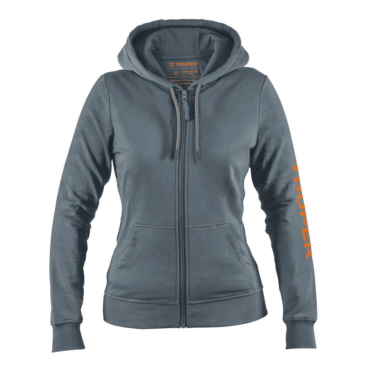 Sudadera gris para dama, talla M, Truper