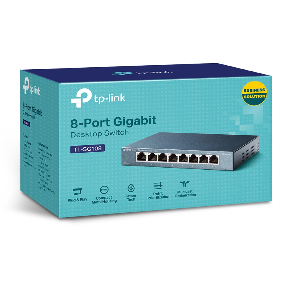 Switch TP-LINK TL-SG108 - Vista 3