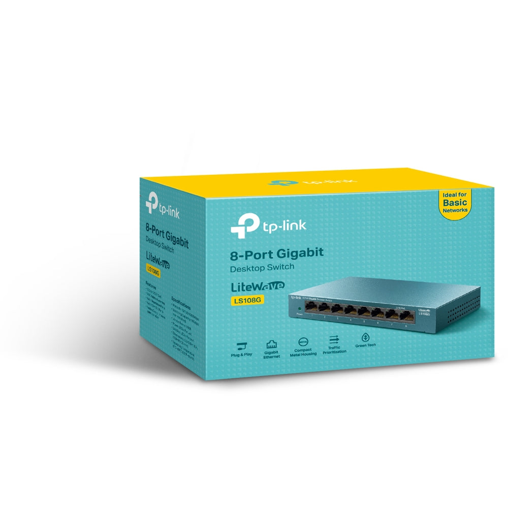 SWITCH GIGABIT TP-LINK LS108G - Vista 3