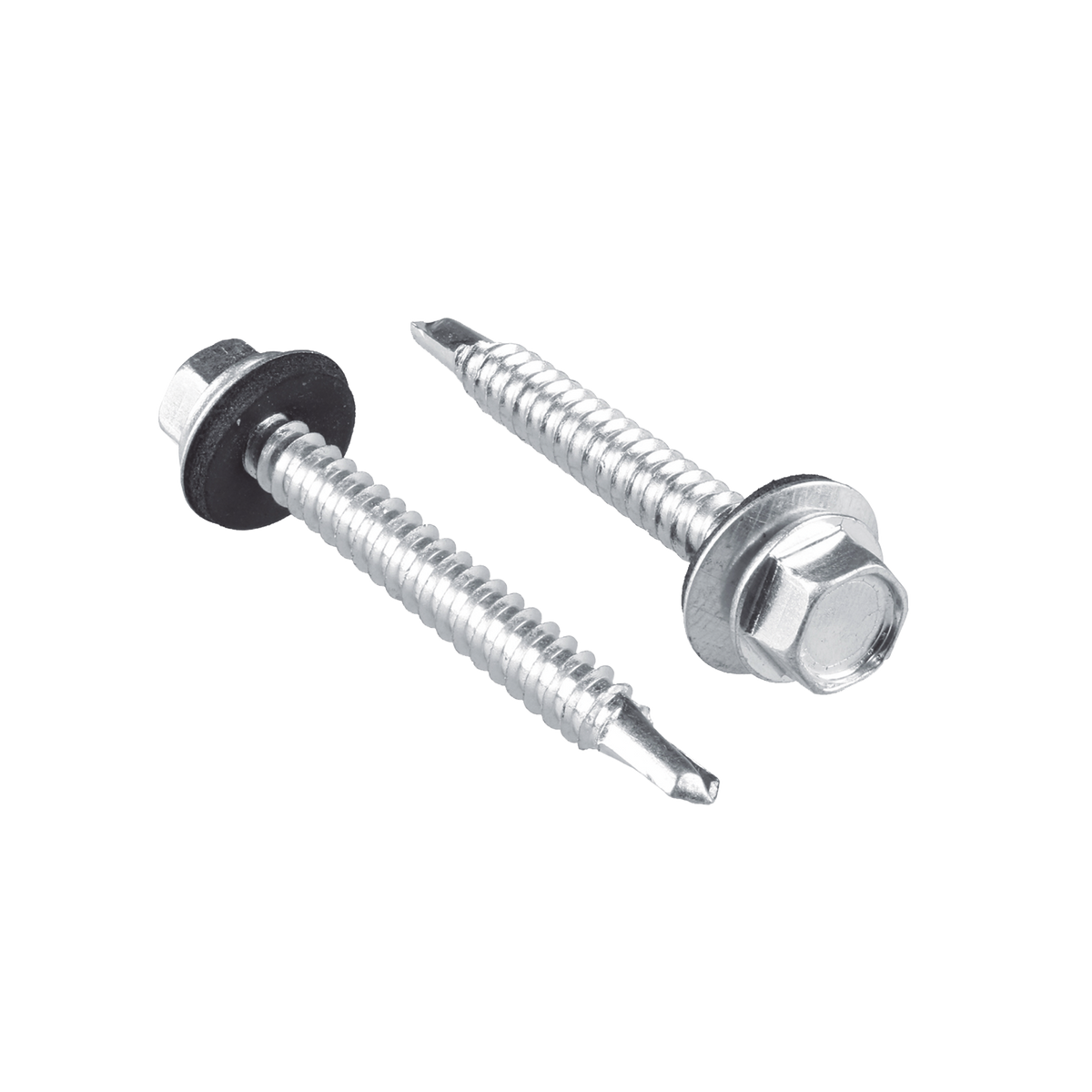 Tornillo - Pija cabeza hexagonal con rondana y punta de broca #14 x 1-1/4", 50 piezas.