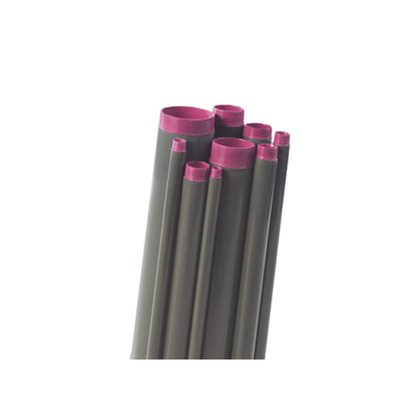Tubo Conduit rígido de aluminio de 2” (50.8 mm) con recubrimiento de PVC de 3.05 m con cople.