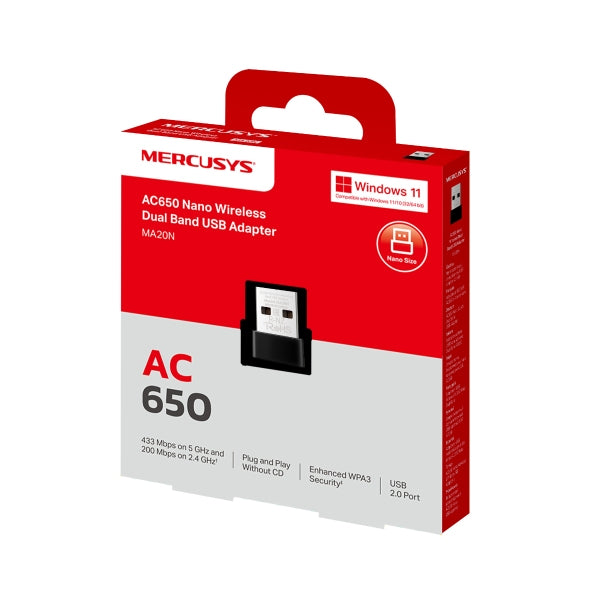 Adaptadores USB Red MERCUSYS MA20N - Vista 4