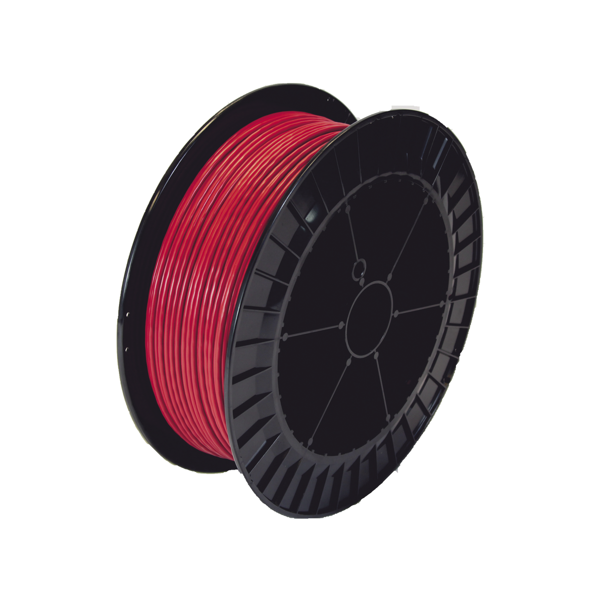 Bobina de 152 Metros de Cable Detector de Calor, Temperatura Fija 68 grados Celsius, Recubrimiento de Nylon Rojo para Aplicaciones en Exterior, con Guía Acerada
