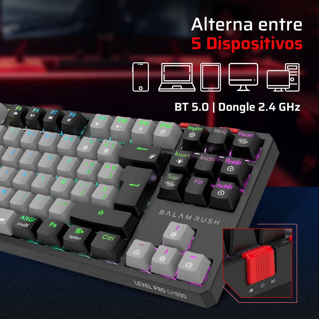 Teclados Gaming Balam Rush GK990 - Vista 4