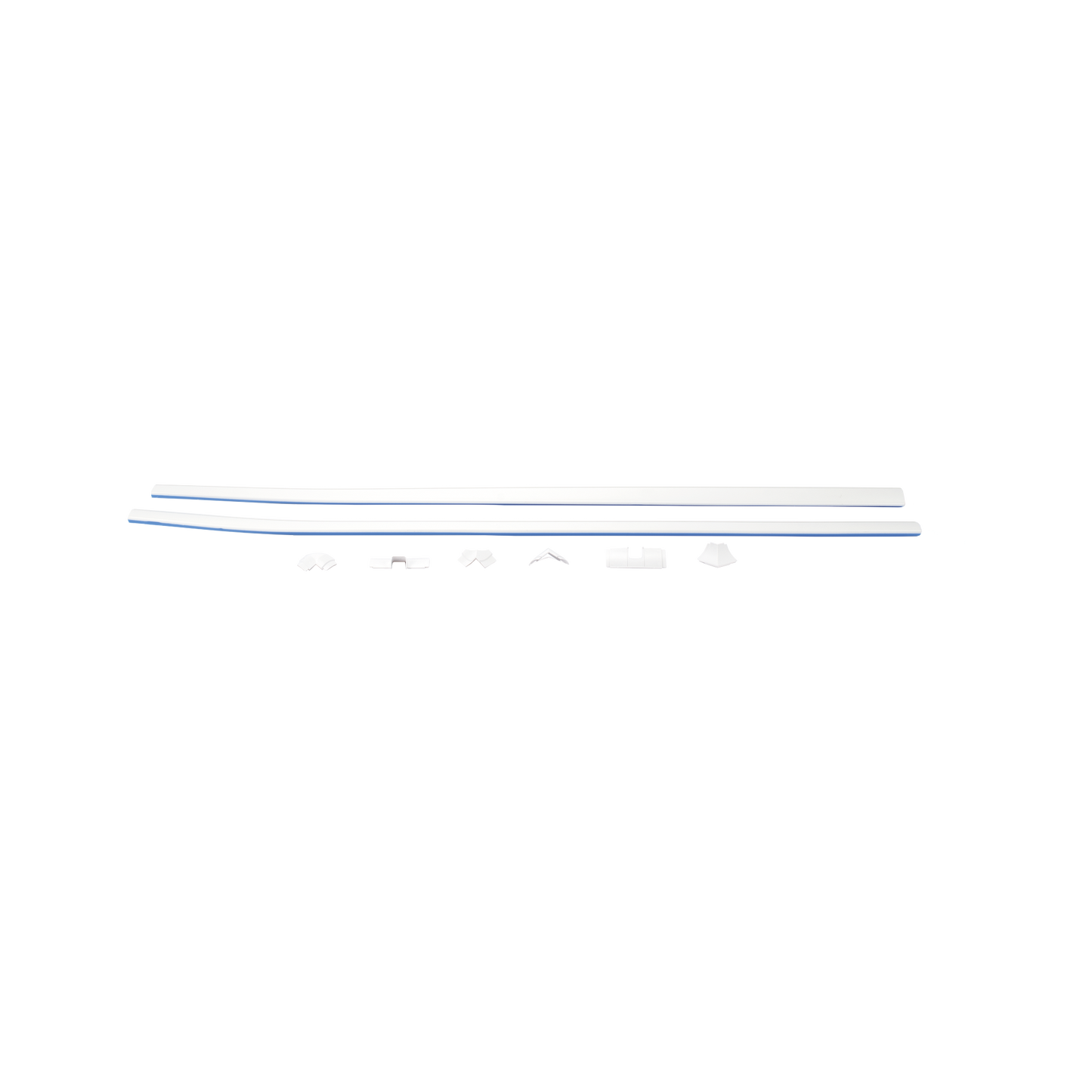 El Kit de Canaleta 90° Con División Ideal Para Organizar y Ocultar cables en esquinas o en instalaciones con ángulos de 90°., Con Cinta Adhesiva Para una Instalación Más Rápida, (5601-01250)