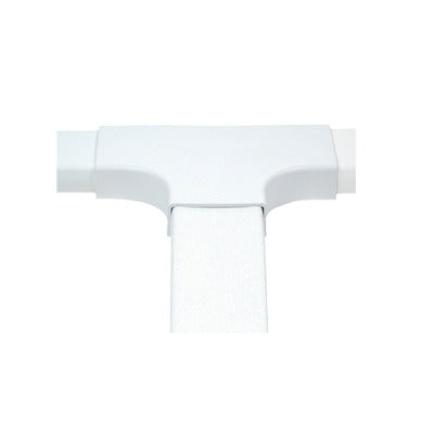 Sección en "T" color blanco de PVC auto extinguible, para canaleta PT48 (6140-01002)