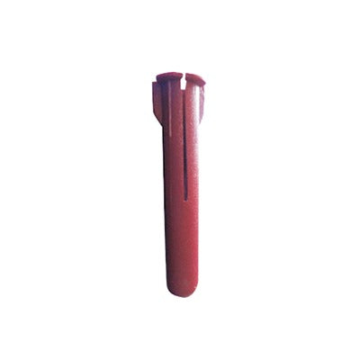 Taquete de 1/4 plástico paquete de 100 piezas para fijar objetos con tornillo en muros y techos de concreto o superficies sólidas, compatible con tornillo TH10X de 10 x 1 1/2" (1103-03100)