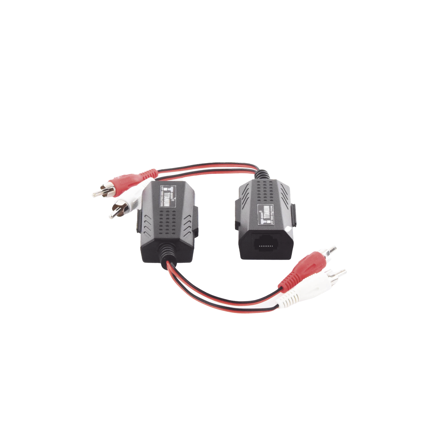 Balun Extensor de Audio Analogo Estereo RCA a RJ45 / Distancia 800 Metros (2625 Pies) / Cable CAT5-6 / Conector 100% Cobre / Protecci�n TVS, Calidad Premium