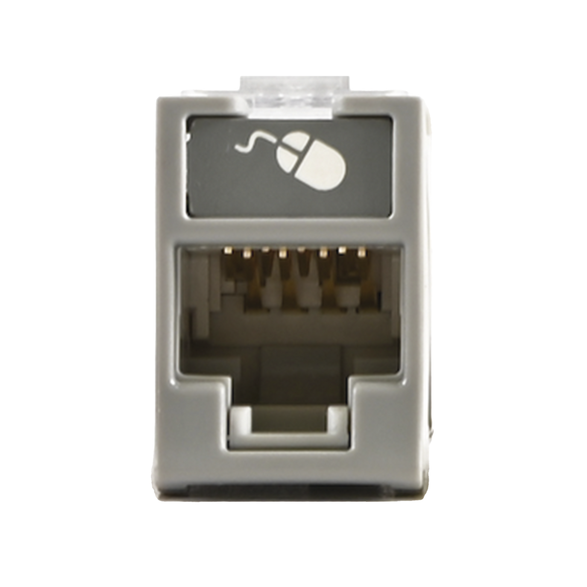 Jack Ultramax Cat6, UTP, Montaje H�brido en Placa de Pared (Plano y Angulado), Color Gris, Punch Down