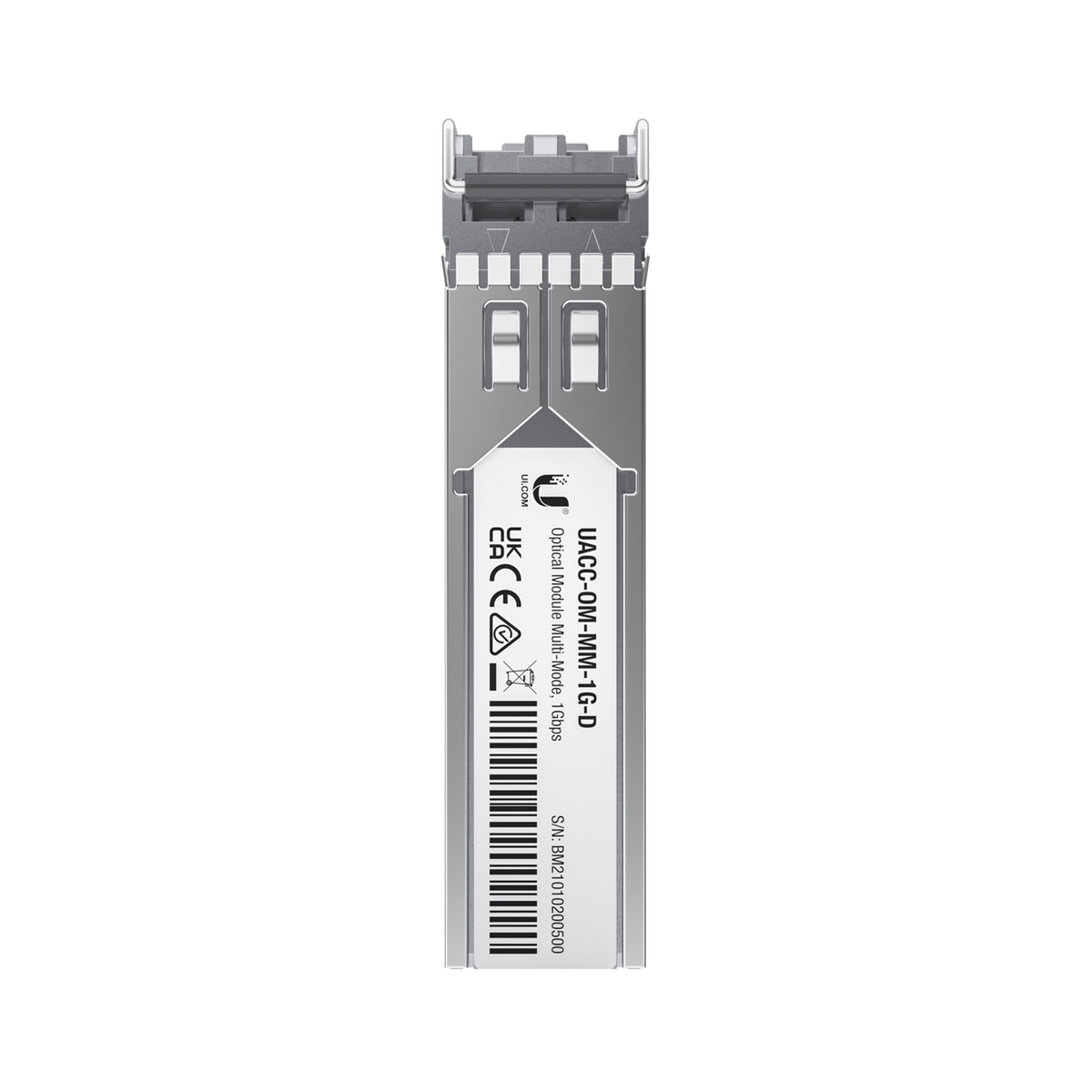 UFiber Módulo SFP, transceptor MiniGibic MultiModo 1.25 Gbps, distancia 550m, conectores LC, paquete de 2 piezas