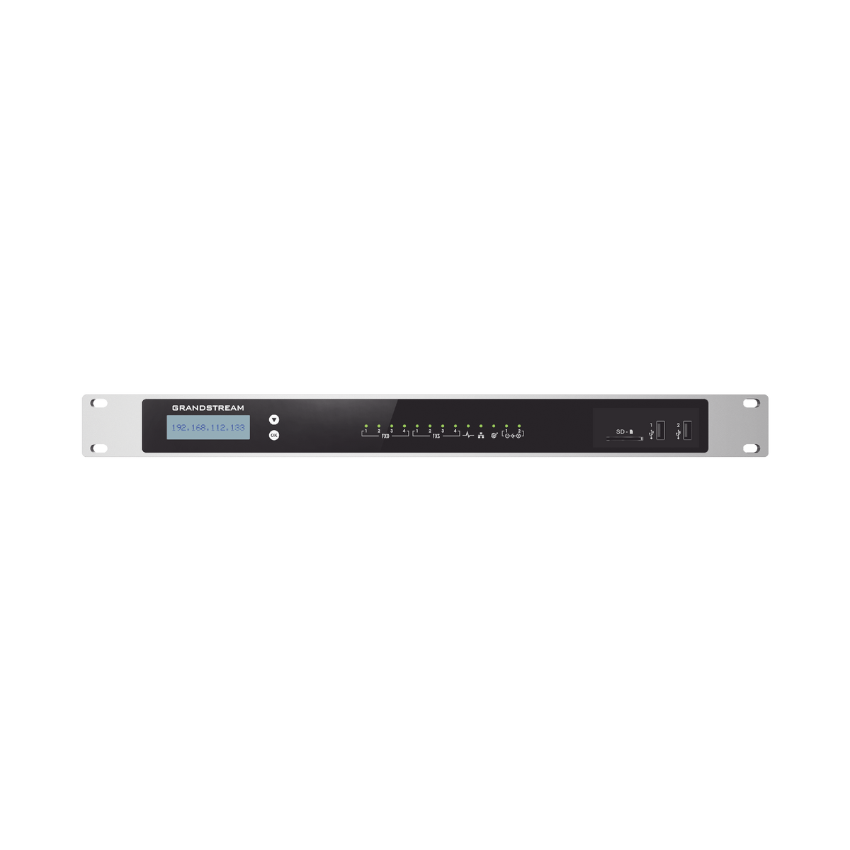 Conmutador IP-PBX para hasta 2000 usuarios y 300 llamadas simultaneas, 4FXO, 4FXS, para solución de comunicaciones unificadas y colaboración