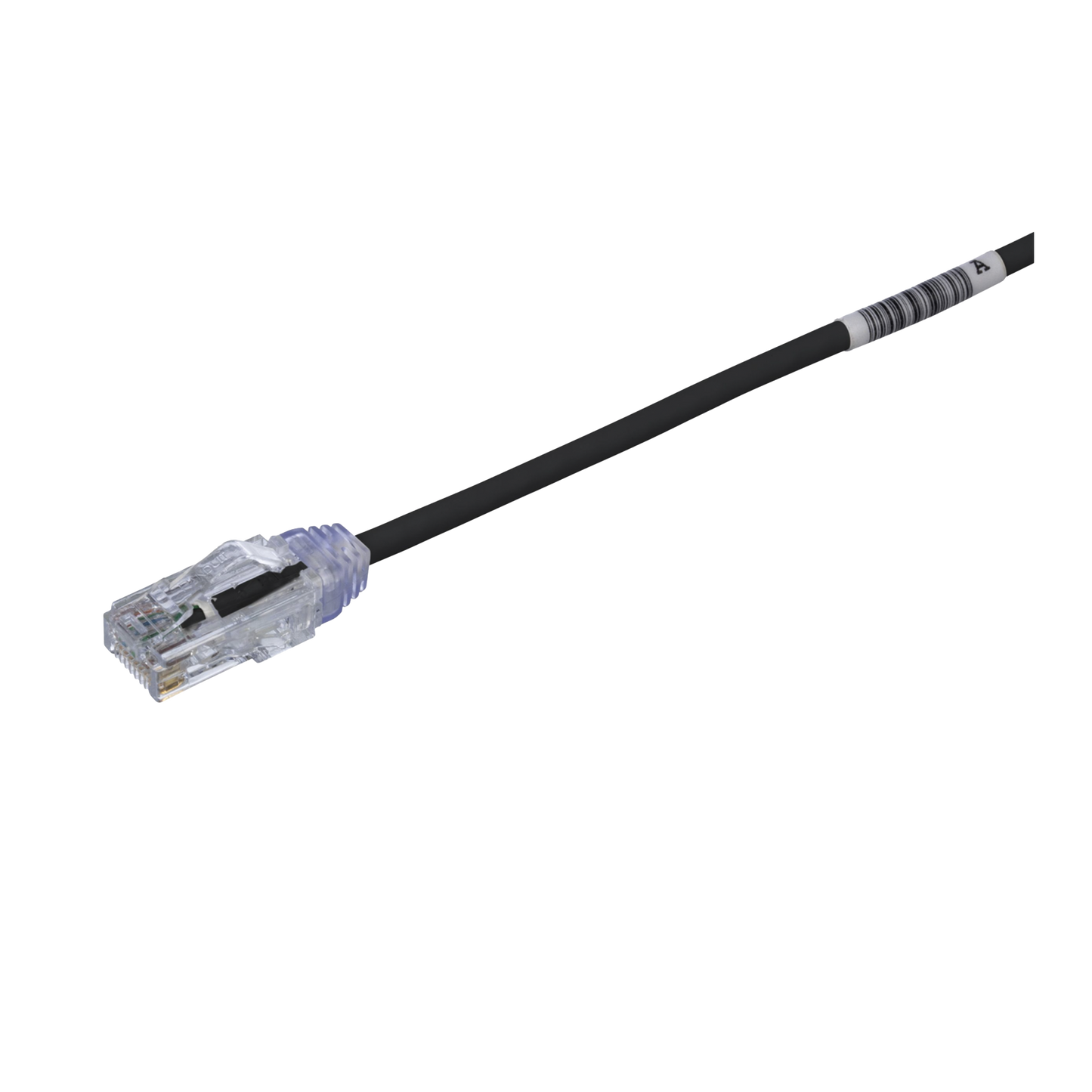 Cable de Parcheo TX6, UTP Cat6, Di�metro Reducido (28AWG), Color Negro, 0.5 Metros (1.64 Pies)