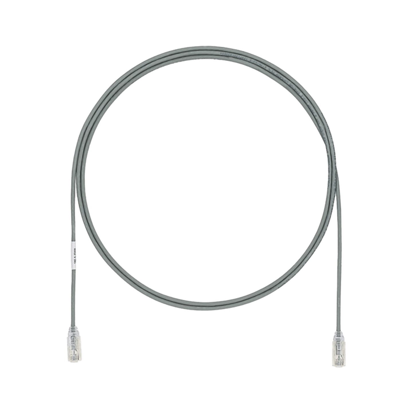 Cable de Parcheo TX6, UTP Cat6, Di�metro Reducido (28AWG), Color Gris, 1.5 Metros (4.92 Pies)