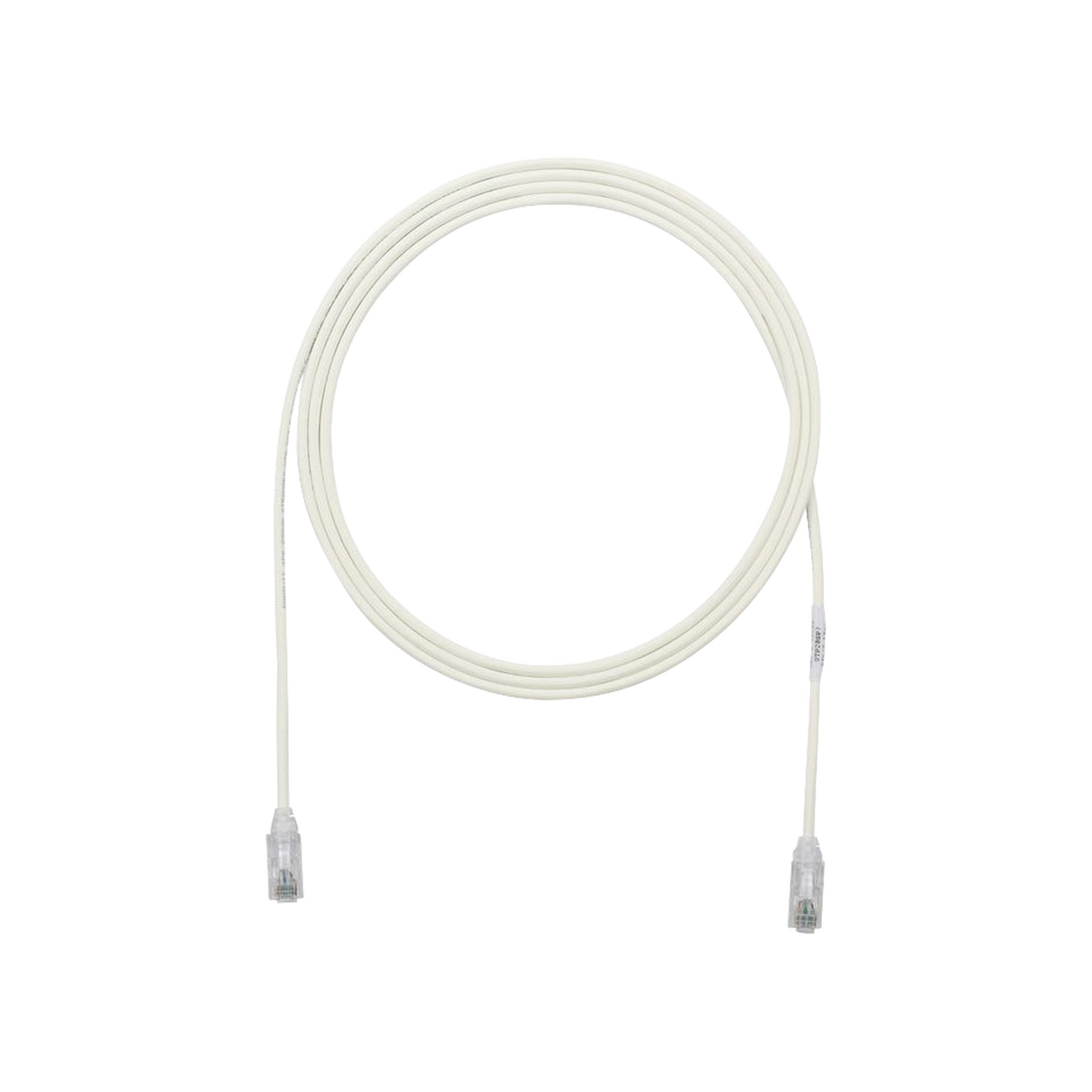 Cable de Parcheo TX6, UTP Cat6, Diámetro Reducido (28AWG), Color Blanco Mate, 3.05 Metros (10 Pies)