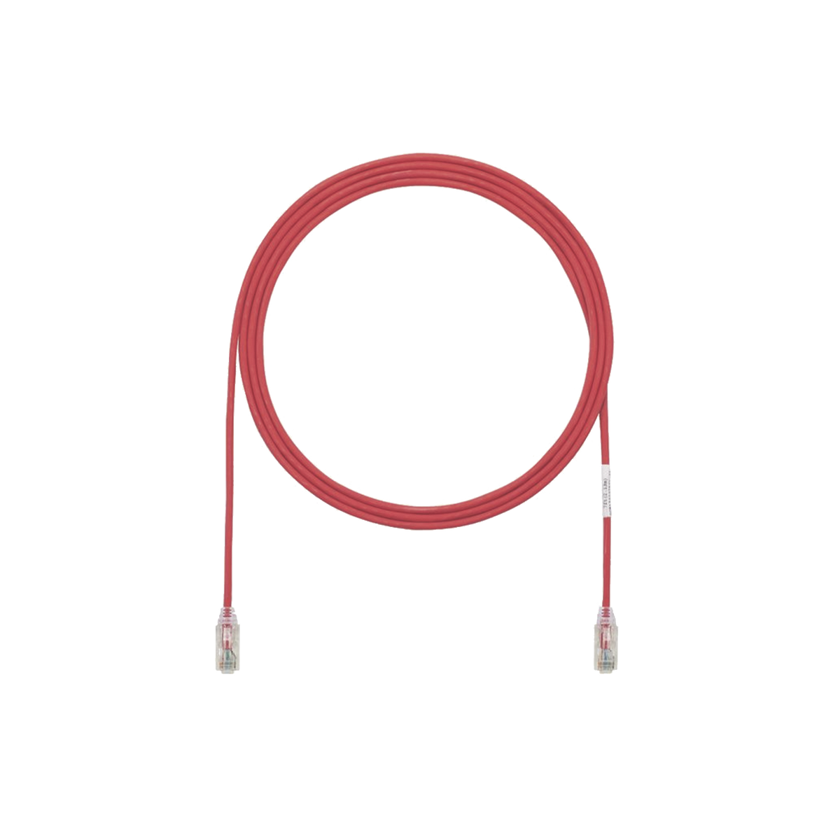 Cable de Parcheo TX6, UTP Cat6, Di�metro Reducido (28AWG), Color Rojo, 3.05 Metros (10 Pies)