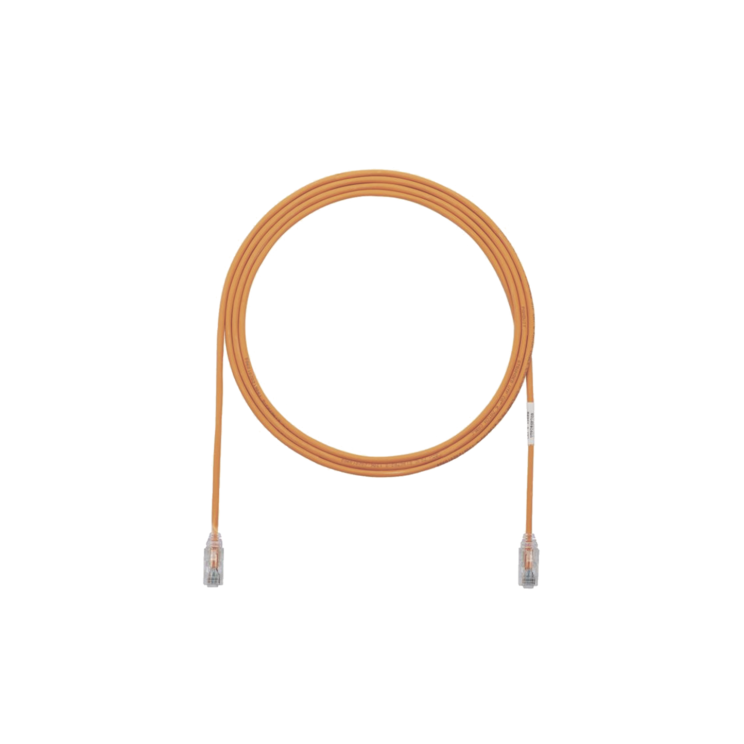 Cable de Parcheo TX6, UTP Cat6, Di�metro Reducido (28AWG), Color Naranja, 0.91 Metros (3 Pies)
