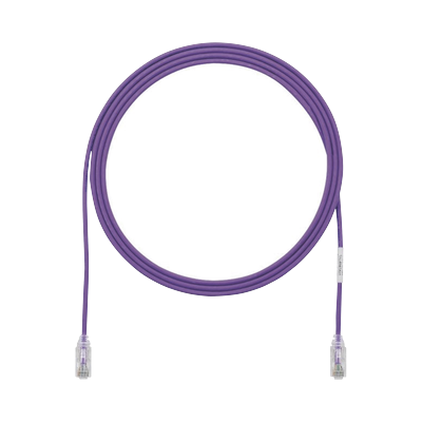 Cable de Parcheo TX6, UTP Cat6, Di�metro Reducido (28AWG), Color Violeta, 0.91 Metros (3 Pies)