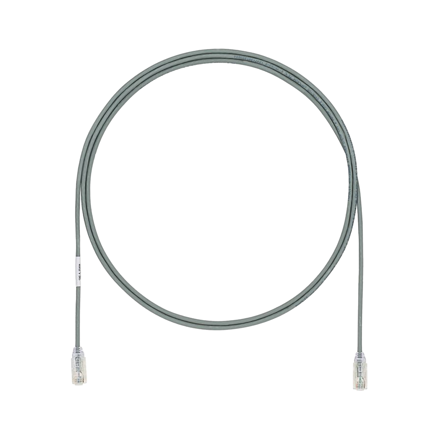 Cable de Parcheo TX6, UTP Cat6, Di�metro Reducido (28AWG), Color Gris, 1.52 Metros (5 Pies)