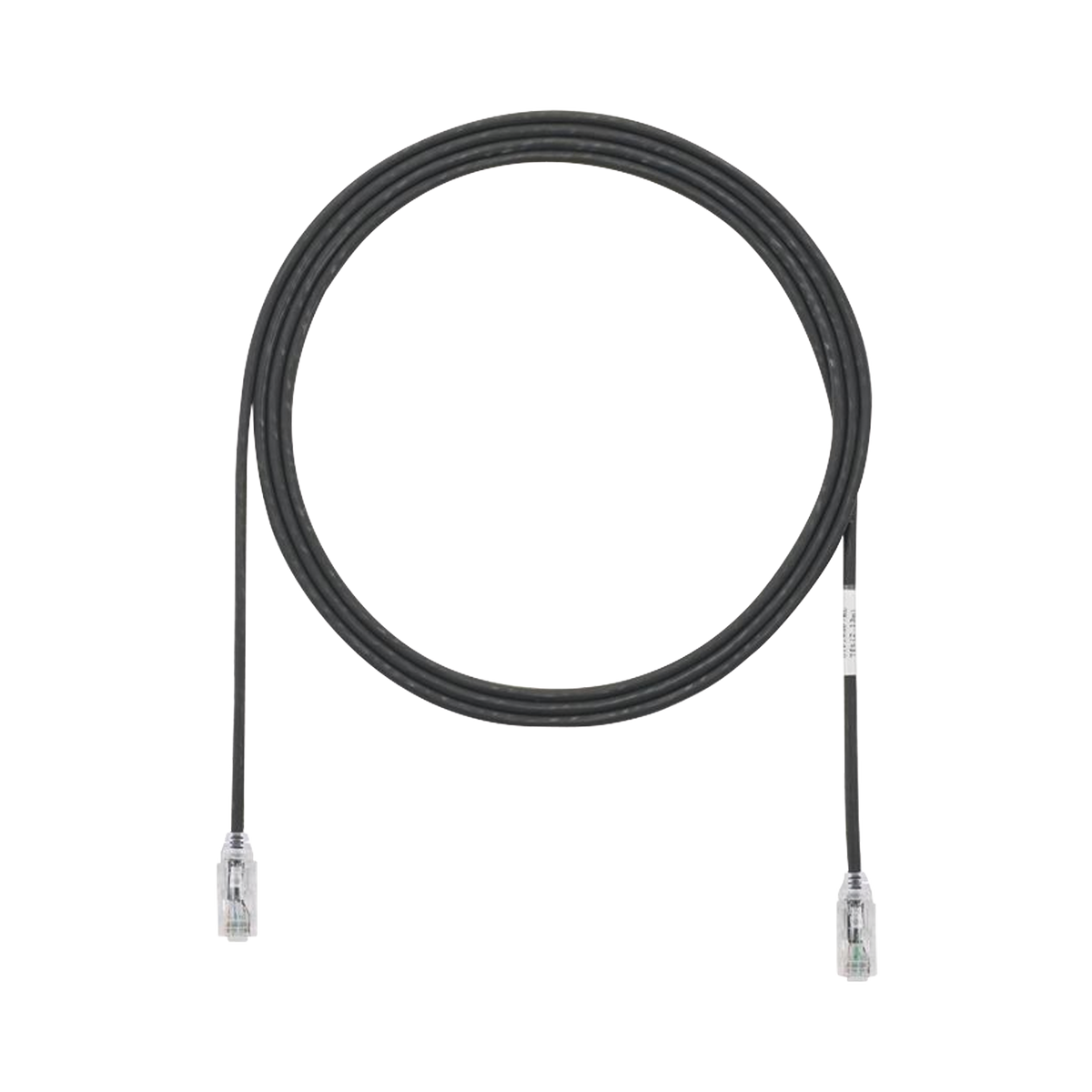 Cable de Parcheo TX6, UTP Cat6, Di�metro Reducido (28AWG), Color Negro, 2.13 Metros (7 Pies)