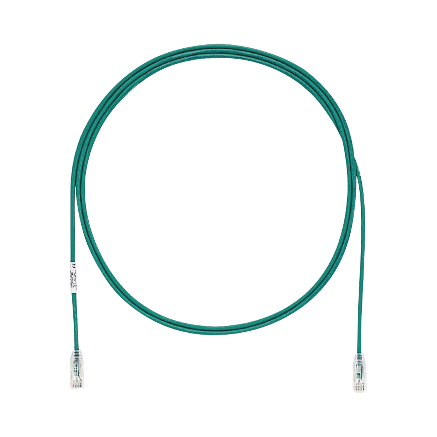 Cable de Parcheo TX6, UTP Cat6, Di�metro Reducido (28AWG), Color Verde, 2.13 Metros (7 Pies)
