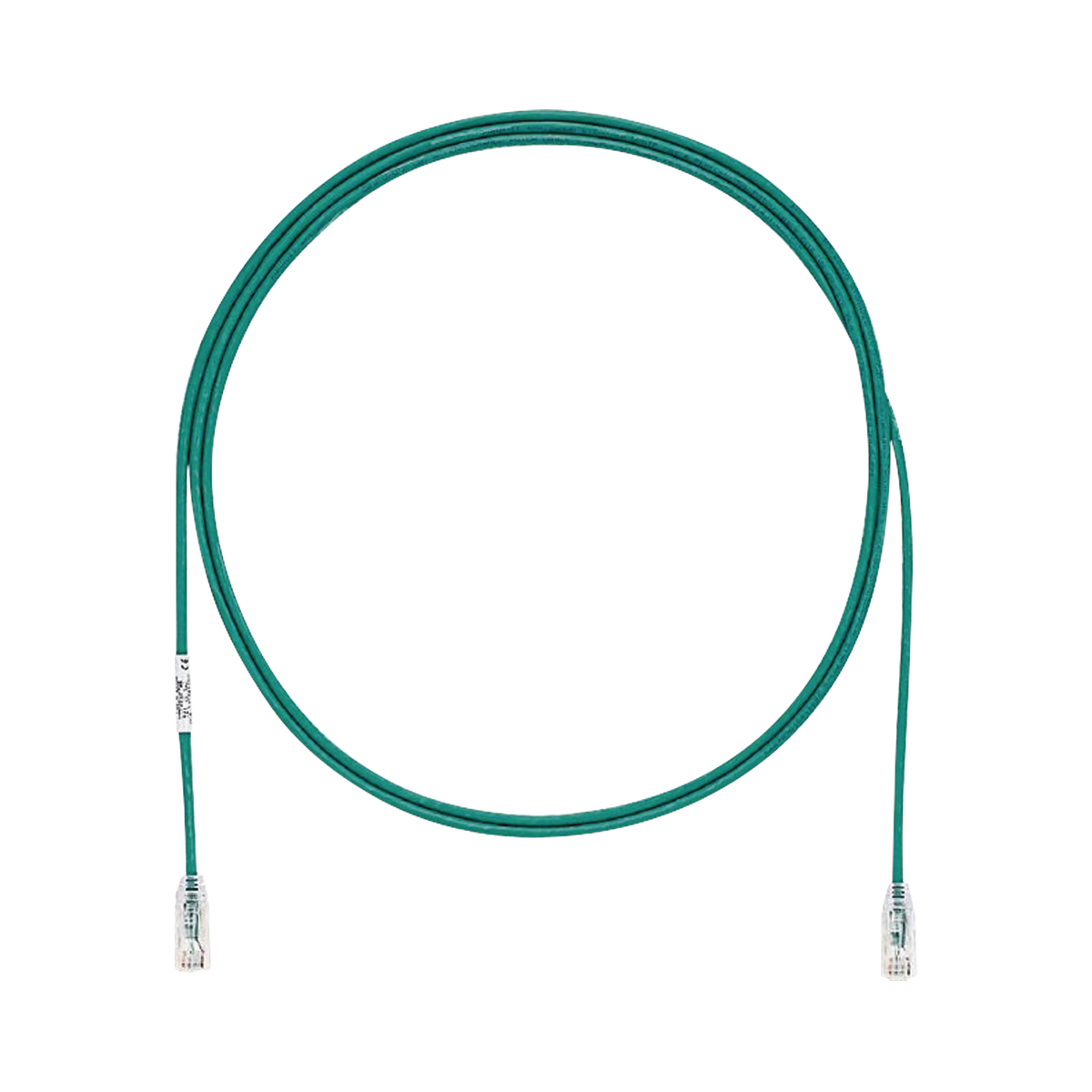 Cable de Parcheo TX6, UTP Cat6, Di�metro Reducido (28AWG), Color Verde, 2.13 Metros (7 Pies)