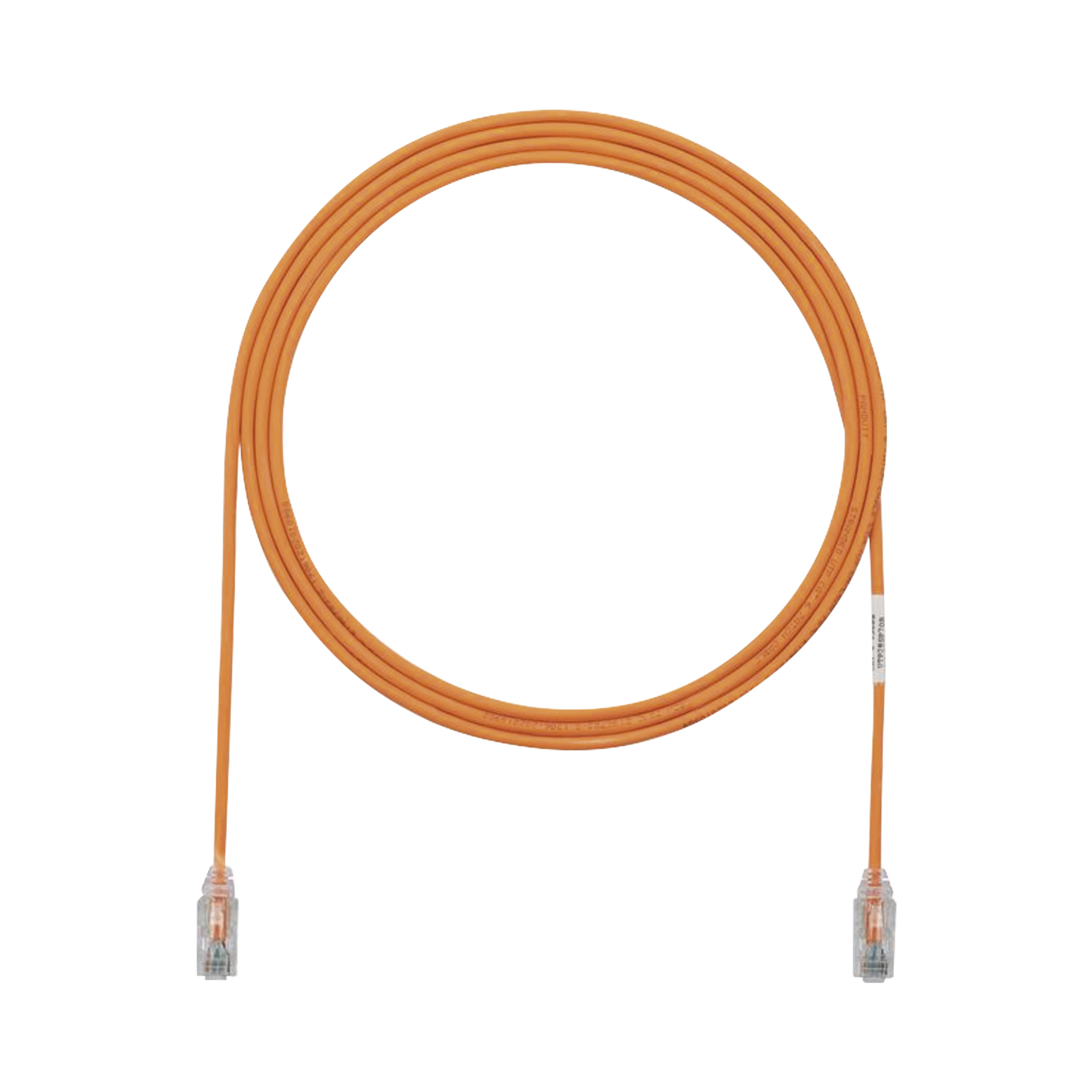Cable de Parcheo TX6, UTP Cat6, Di�metro Reducido (28AWG), Color Naranja, 2.13 Metros (7 Pies)