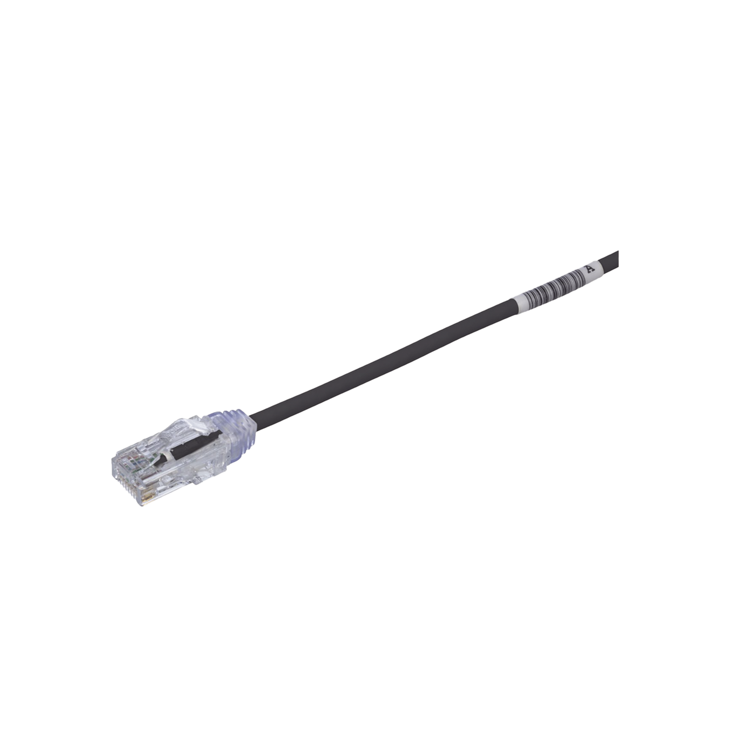 Cable de Parcheo TX6, UTP Cat6, Di�metro Reducido (28AWG), Color Negro, 20.2 cm (8 Pulgadas)