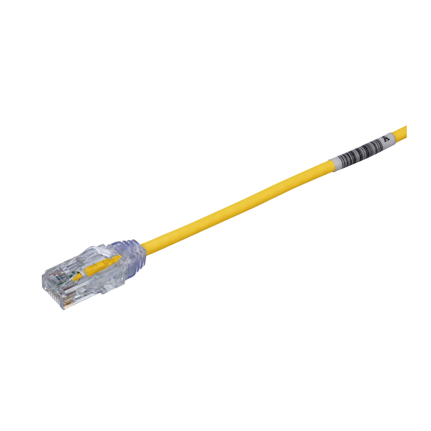 Cable de Parcheo TX6, UTP Cat6, Di�metro Reducido (28AWG), Color Amarillo, 20.2 cm (8 Pulgadas)